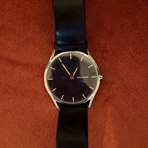 Skagen watch with leather strap